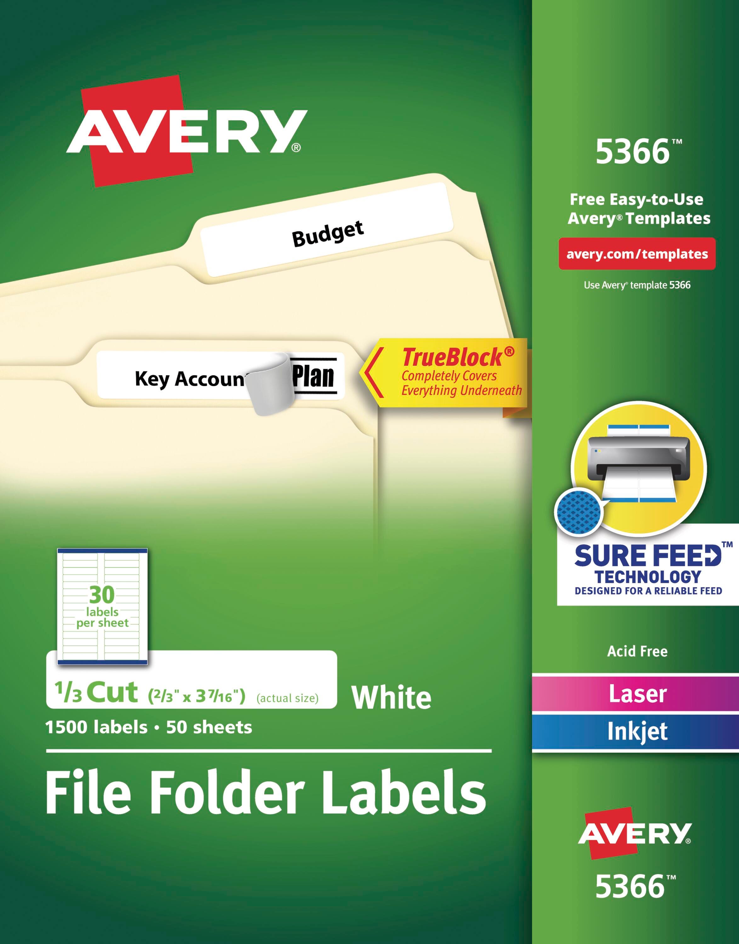 File Folder-File Cabinet Labels